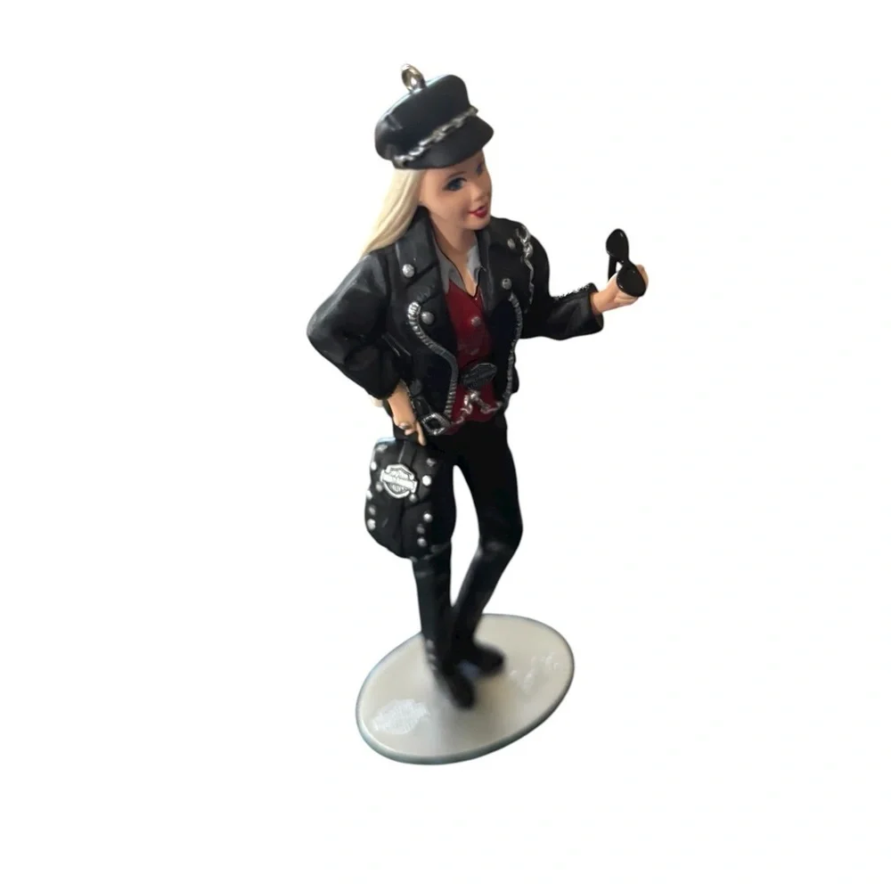 Hallmark Harley-Davidson Barbie 1999 Christmas Tree Ornament 4.25” Holiday Biker